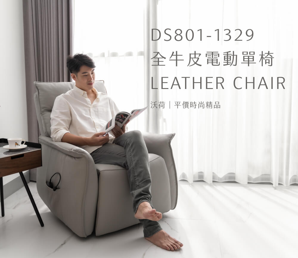DS801-1329全牛皮電動單椅