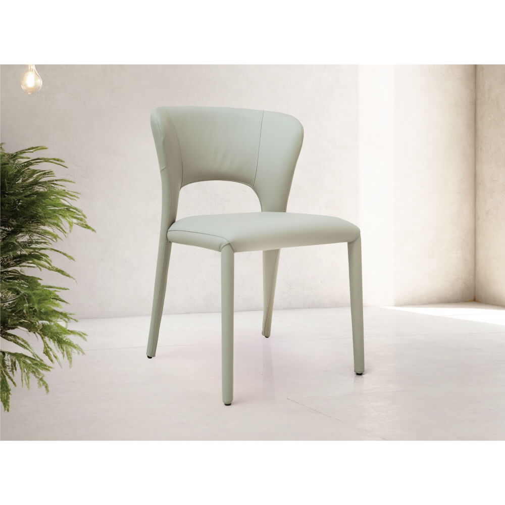 沃荷高CP值家具｜61282P全牛皮餐椅