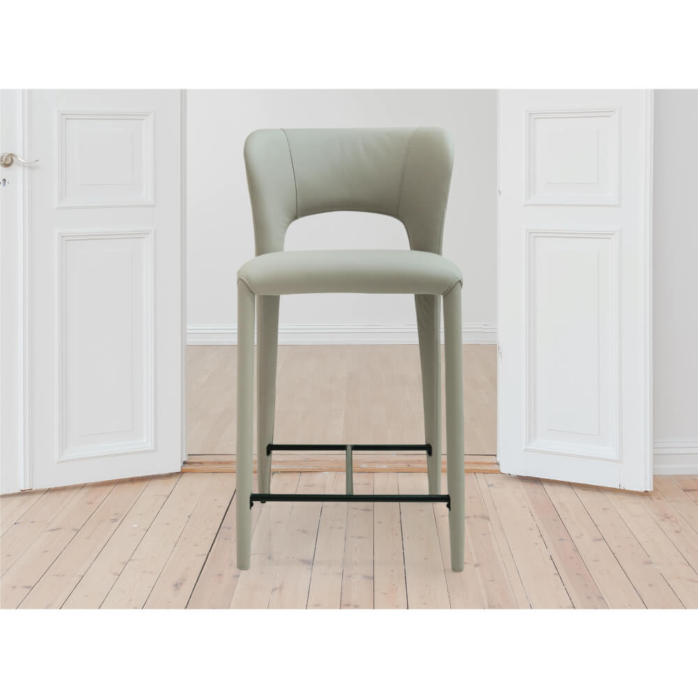 沃荷高CP值家具｜61283P全牛皮吧台椅