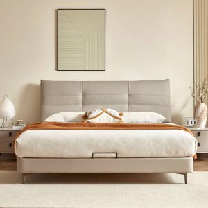 O’IN北歐風家具｜皓眠半牛皮床台