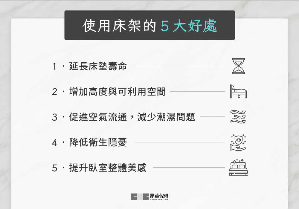 使用床架的 5 大好處