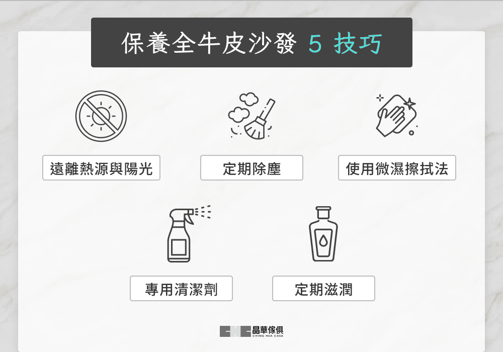 保養全牛皮沙發 5 技巧