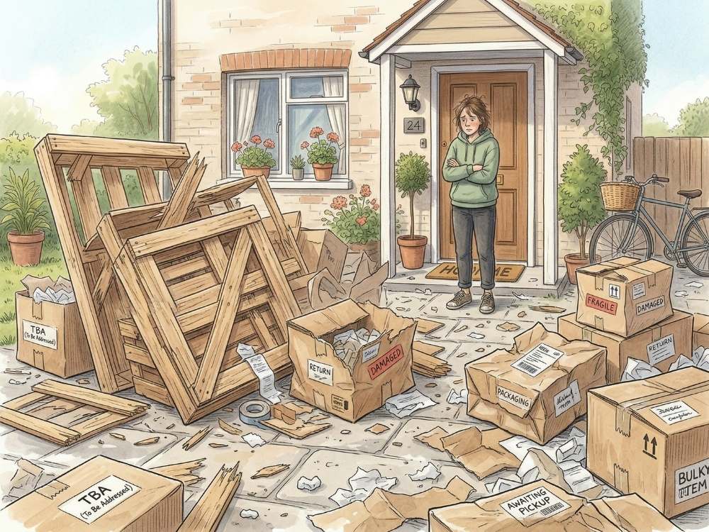 淘寶買家具要處理木架個紙箱非常麻煩