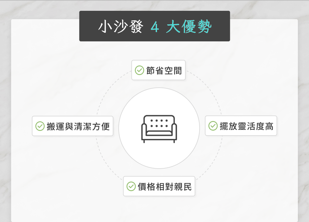 小沙發 4 大優勢